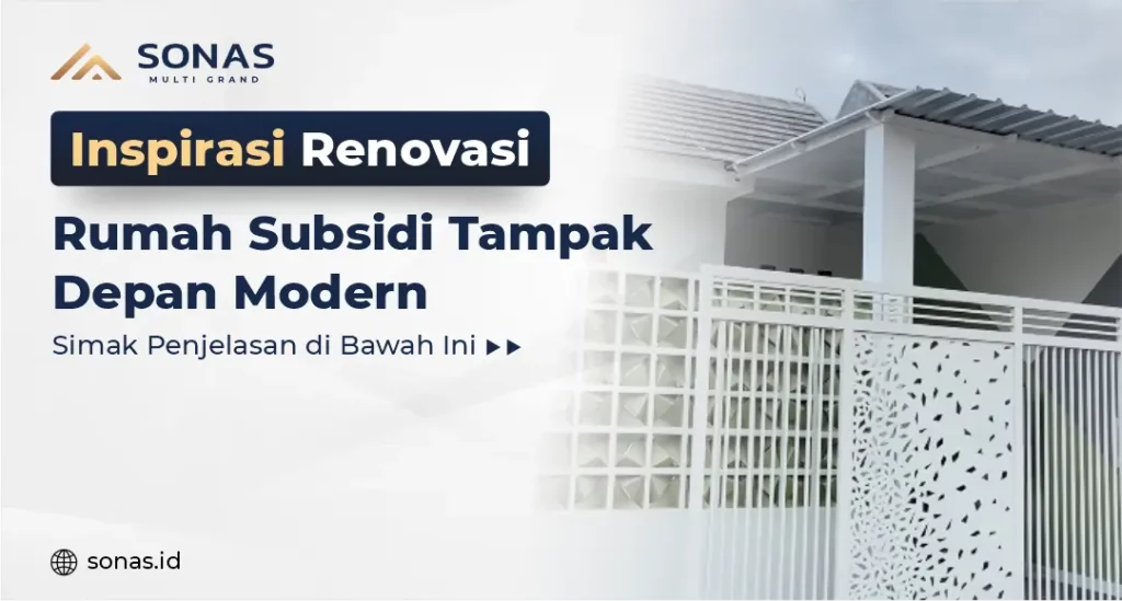 Inspirasi Renovasi Rumah Subsidi Tampak Depan Modern