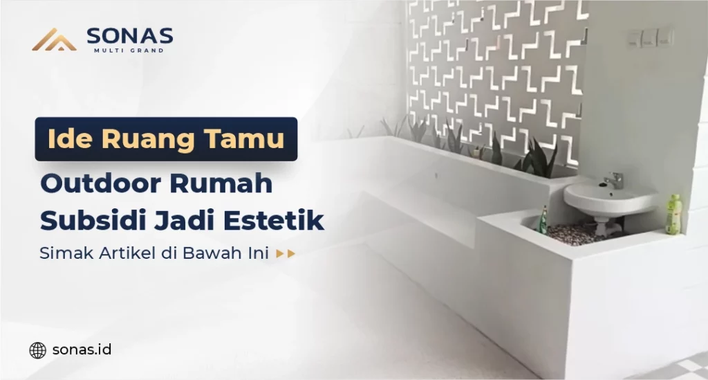 Ruang Tamu Outdoor Rumah Subsidi Jadi Estetik