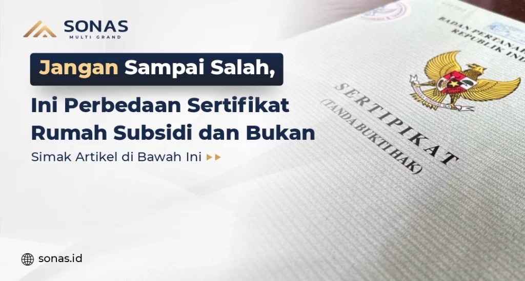 Sertifikat Rumah Subsidi