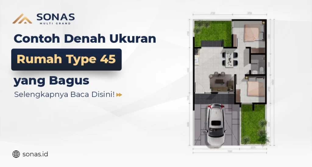Ukuran Rumah Type 45
