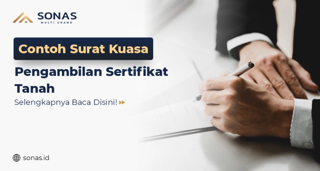 Contoh Surat Kuasa Pengambilan Sertifikat Tanah