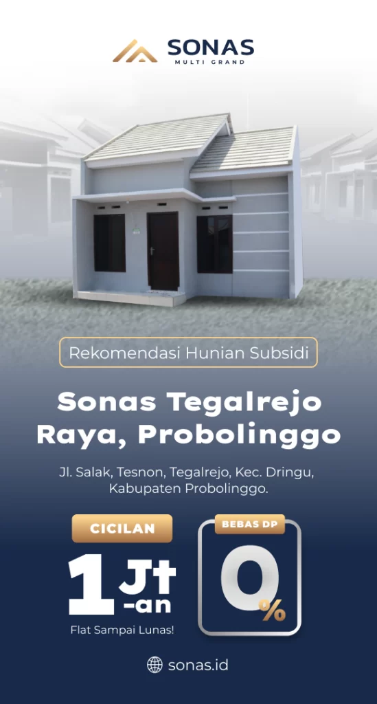 Rumah Subsidi Cicilan Ringan 1 Jutaan Per Bulan