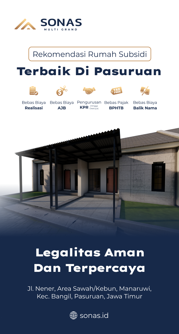 Rekomendasi Rumah Subsiddi Terbaik di Pasuruan Legalitas Aman dan Terpercaya