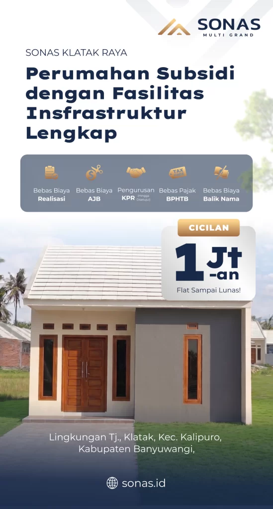 Perumahan Subsidi dengan Fasilitas Infrastruktur Lengkap