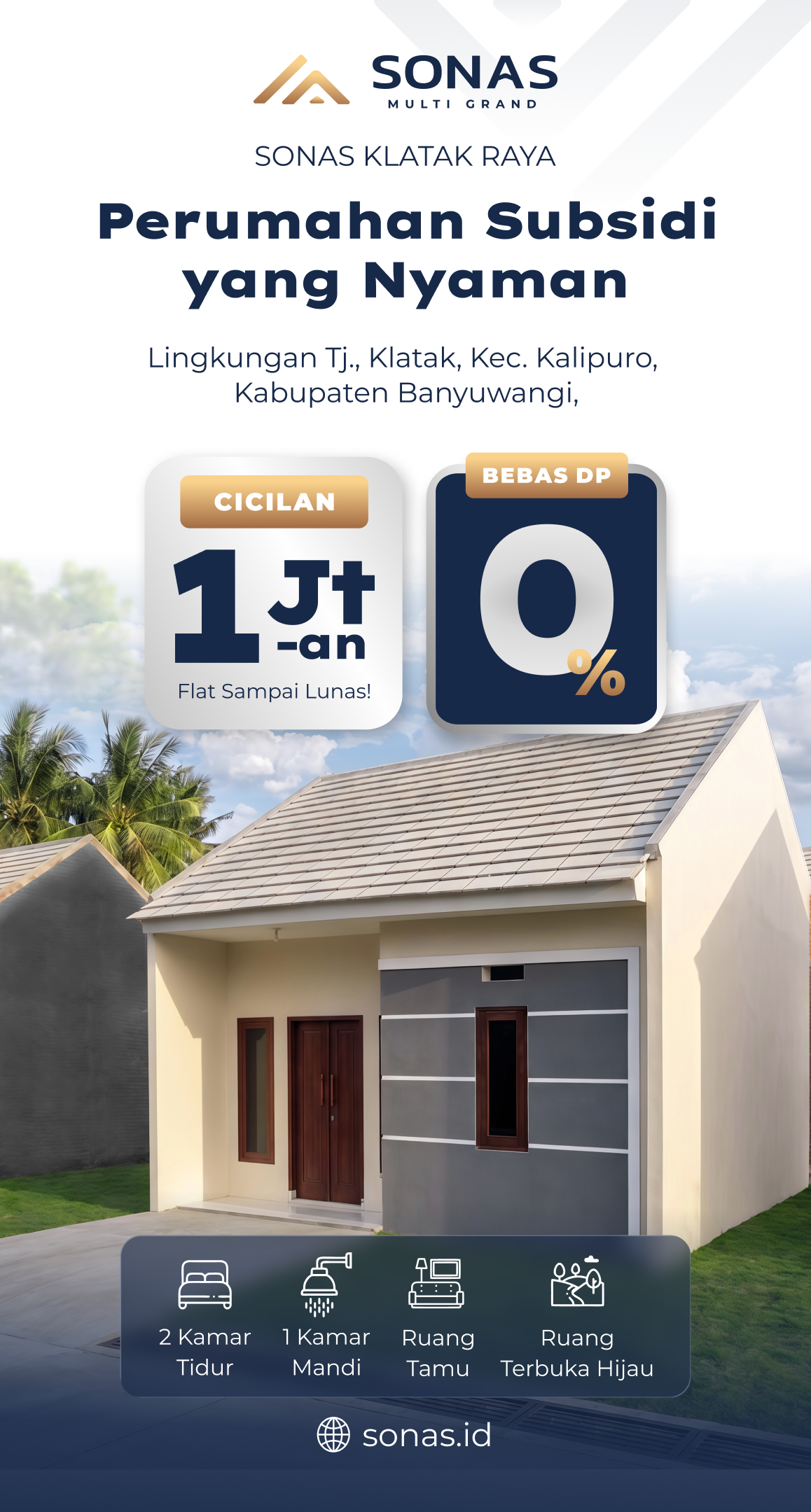 Sonas Klatak Raya, Perumahan Subsidi yang Nyaman