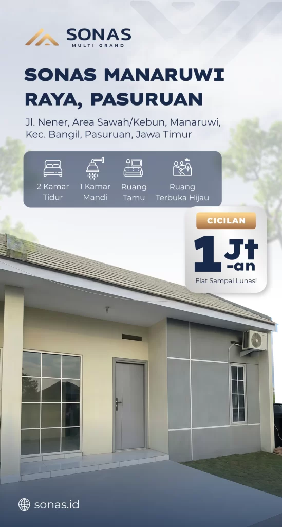 Rumah Subsidi di Pasuruan, Harga 160 Jutaan