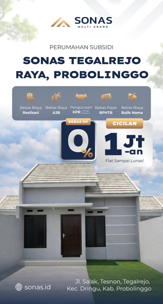 Sonas Tegalrejo Raya, Perumahan Subsidi dengan Legalitas Jelas