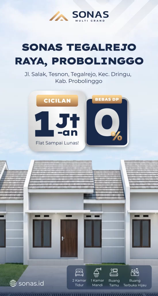 Sonas Tegalrejo Raya, Pilihan Rumah Subsidi di Probolinggo